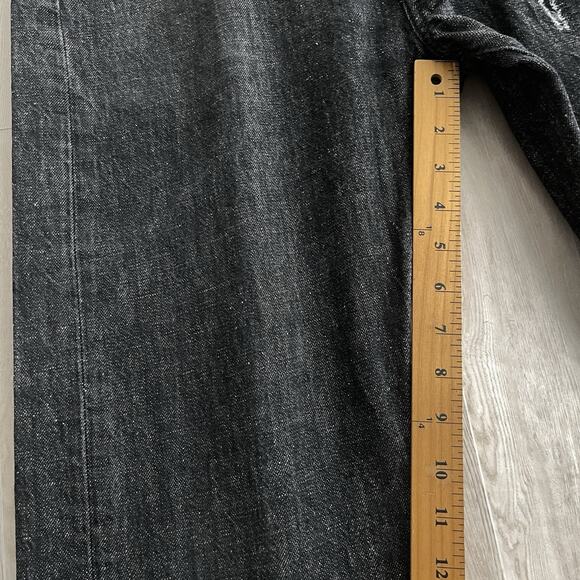 Levi’s 501 Jeans White Oak Cone Denim Men’s Size 34x32 (34x29)Button Fly Patched - Picture 9 of 14